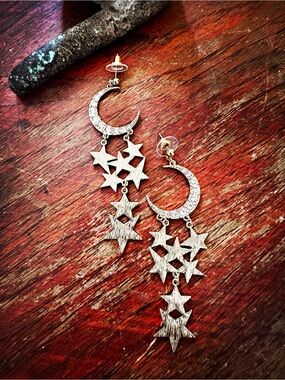 RESTOCK:  Moon & Stars Earrings.